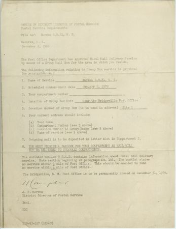 12  Eureka Post Office Approving Rural Mail Delivery 320