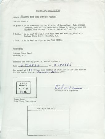 15  Post Office Hunting Permits 323