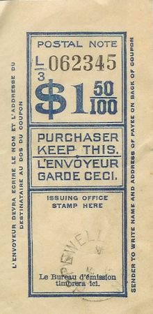 Hopewell Postal Note 369